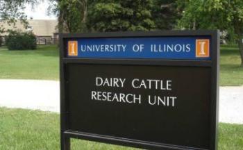 Dairy Cattle Research Unit sign